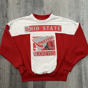 Vintage Ohio State Buckeyes OSU Columbus NCAA Basketball Football Sweatshirt L